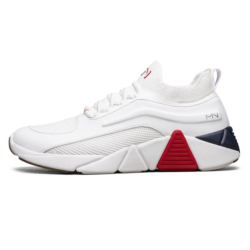 red and white skechers